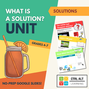 Chemistry Solutions HyperDoc Series - Grade 5 BC Science