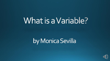 Preview of What is a Variable?  Video mp4