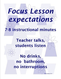 Launching Readers Workshop - What is a focus lesson?