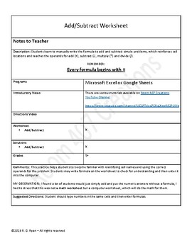 Preview of What is a formula and how do I enter it on Microsoft Excel or Google Sheets?