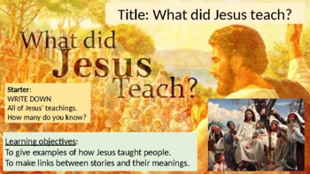 Preview of What is a parable? Jesus's teachings. Whole Lesson