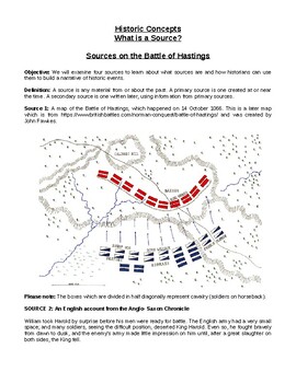 Preview of What is a source? - The Battle of Hastings