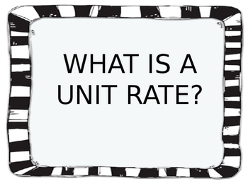 Preview of Unit Rate