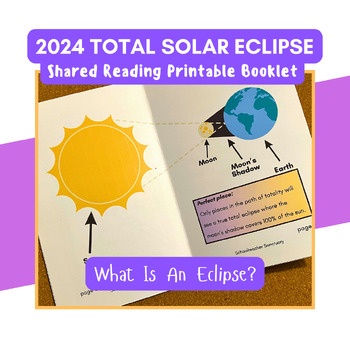 Preview of What is an Eclipse? 2024 Total Solar Eclipse Shared Reader Booklet - No Prep