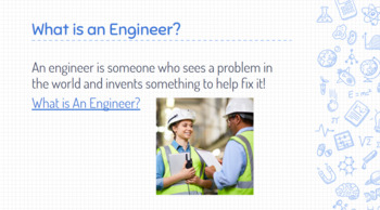 Preview of What is an Engineer? K-1 Google Slides Lesson