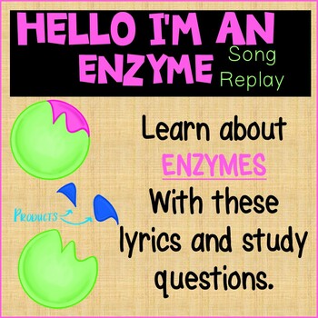 Preview of What is an Enzyme Song and Video Worksheet