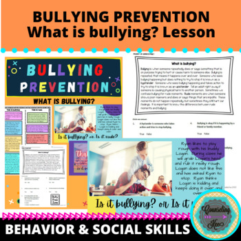 Preview of What is bullying? Lesson Plan - DISTANCE Learning Ready!