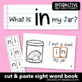 Emergent Reader for sight word IN: "What is in my Jar?" Si