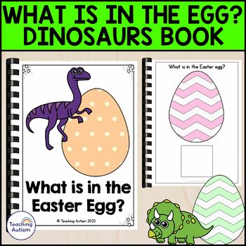 Preview of What is in the Easter Egg? | Dinosaur Theme Free Adapted Book