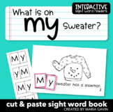 Christmas Sight Word Book "What is on my Sweater?" Emergen