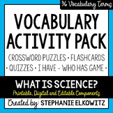 What is science? Vocabulary Activities | Flashcards, Quizz