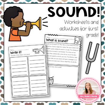 Preview of Sound Science Worksheets and Activities for First Grade