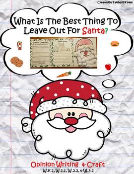 Preview of What is the Best Thing to Leave Out for Santa? Christmas Opinion Writing