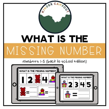 Preview of What is the Missing Number: Back to School Edition (Distance Learning)