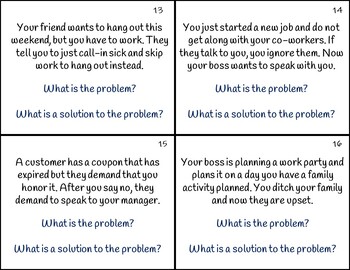 problem solving in the workplace scenarios