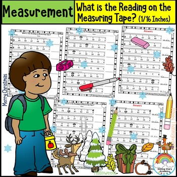 Measuring Tape Book: Math, Reading Fractions, Converting Inches