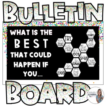 Preview of What is the best that could happen bulletin board kit | Classroom decorations