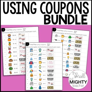 Preview of Using Coupons - Money Skills - BUNDLE