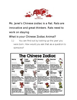 Preview of What is your Chinese Zodiac sign?