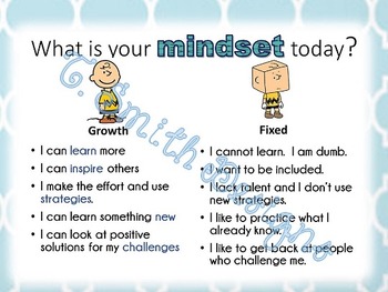 Preview of What is your Mindset today?