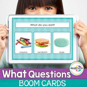 Preview of Object Functions Speech Therapy | What Questions Boom Cards