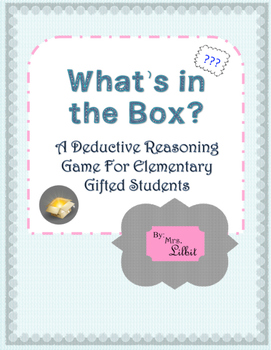Preview of What's In The Box? Deductive Thinking Game