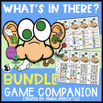 Preview of What's In There?? BUNDLE: Articulation & Language Speech Therapy Game Companion