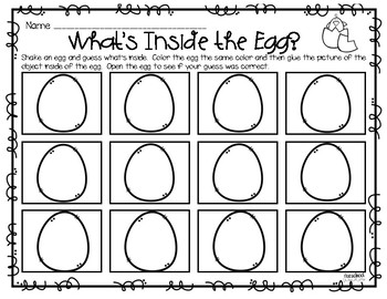 What's Inside the Egg? FREEBIE by Preschool Wonders | TpT