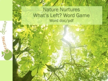 Preview of Nature Nurtures - Secret Code