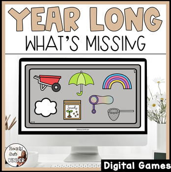Preview of What's Missing Morning Meeting Bundle | Yearlong Activities | Fun Friday Games