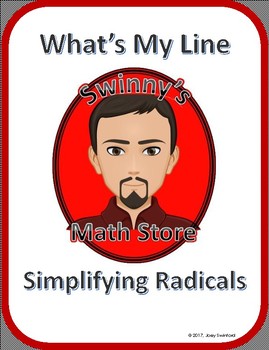 Preview of What's My Line: Simplifying Radicals