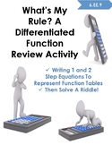 What's My Rule? A Differentiated Function Review Activity