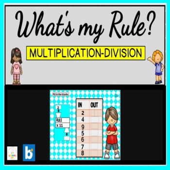 Preview of What's My Rule Multiplication BOOM CARDS