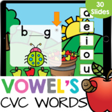 What's My Vowel CVC Words Apples Kindergarten Reading Goog