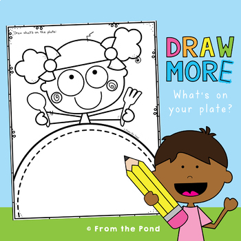 Preview of What's On Your Plate Activity Page - Creative Thinking and Drawing