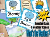 What's The weather ?? Weather Flash Cards (English Version)