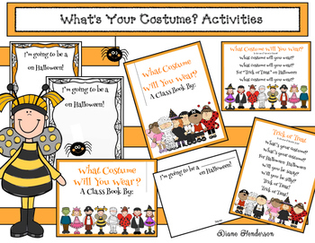 Preview of Halloween Activities: "What's Your Costume?" Class Book & Songs