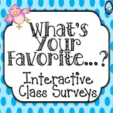 What's Your Favorite...?  Interactive Class Surveys