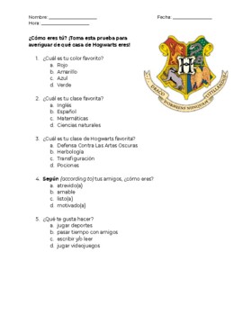 What's Your Hogwarts House? - Quiz