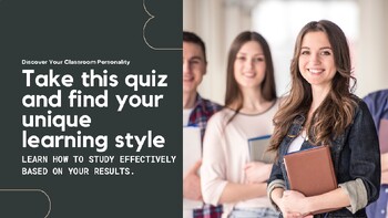 What's Your Learning Style? by Personality Quiz Break | TPT