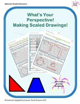 Preview of What's Your Perspective? Making Scaled Drawings Worksheet