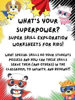 Preview of What's Your Superpower: Super Skill Exploration Activity