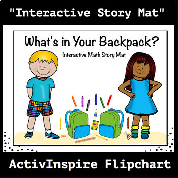 Preview of What's in Your Backpack? Interactive Math Story Mat