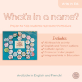 What's in a Name? Nametag activity (English, French & Cath