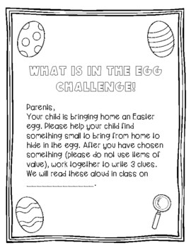 Preview of What's in the Egg Challenge?