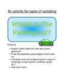 Statistics:  What's in the parking lot? (Ways to collect data)