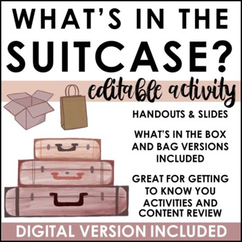 Preview of What's in the suitcase? Back-to-School Activity