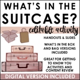 What's in the suitcase? Back-to-School Activity