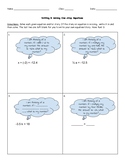 What's my number? - Write and solve one-step equations