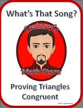 Preview of What's that Song: Proving Triangles Congruent